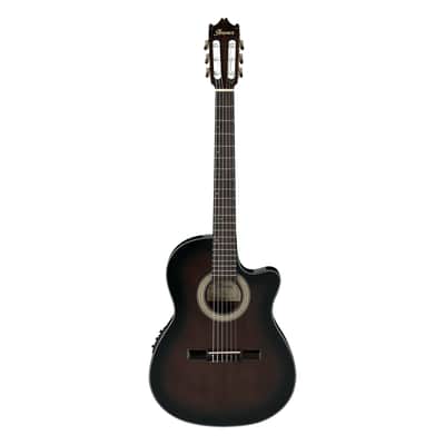 Ibanez GA35TCE-DVS Classical Electro-Acoustic Guitar, Dark Violin Sunburst High Gloss image 3