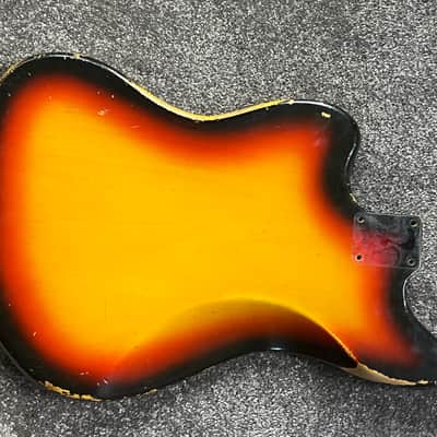 1966 Fender Jazzmaster guitar body sunburst image 9