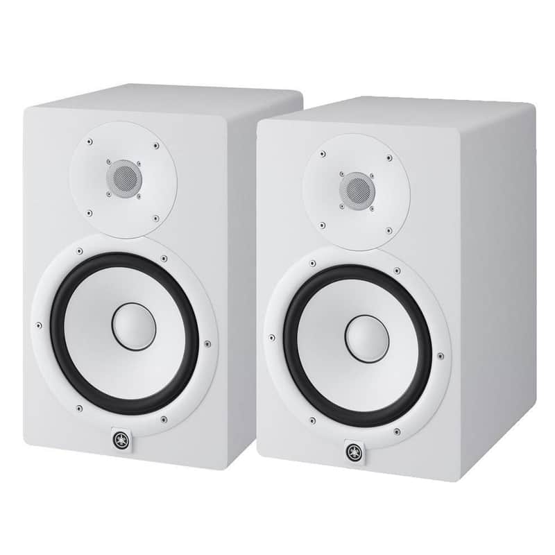 Yamaha HS5W HS5 Pair in White 5" Powered Studio Monitors (Pair) HS-5 x2 Monitors in box image 1
