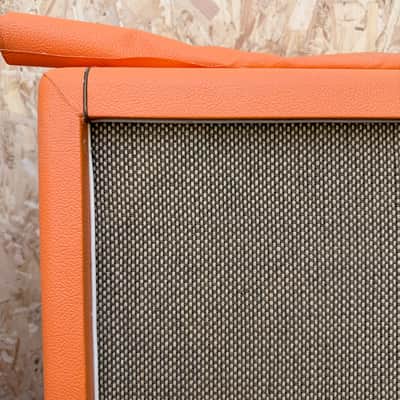 Vintage 1968 1969 Marshall 'Salt and Pepper' Orange 4x12 Amplifier Cabinet EMPTY image 5