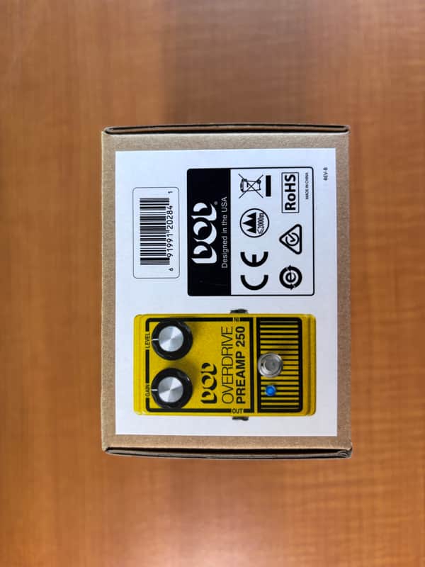 DOD Overdrive Preamp 250 Reissue 1995 - Present - Yellow image 1