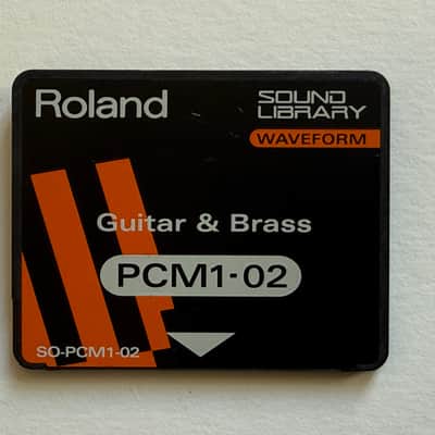 Roland JV & JD Series Waveform Data ROM Card SO-PCM1-02 Guitar & Bass