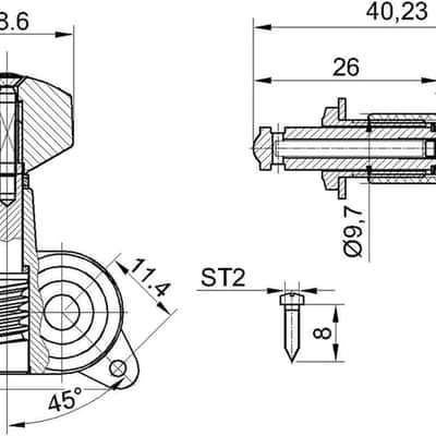 Guitar String Tuning Pegs Sealed Machine Heads Tuners Tuning Keys 6 In Line for Right Handed Electric Guitar or Acoustic Guitar Chrome. image 2
