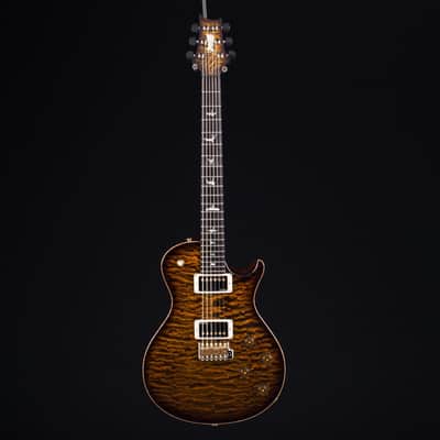PRS Private Stock #6049 single Cut Trem in Tiger Eye Smoked Burst with Brazilian neck image 8