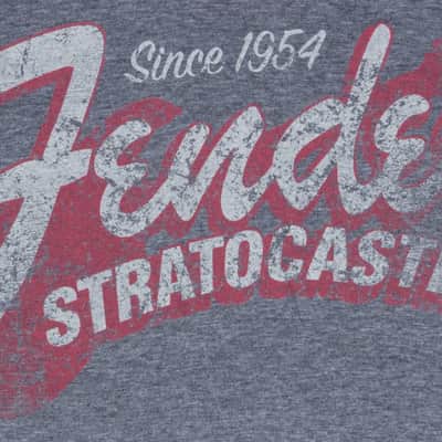 Fender Since 1954 Strat T-Shirt Blue Smoke Large image 2
