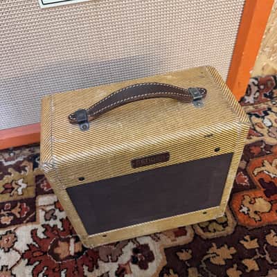 Vintage 1954 Fender Tweed Champ 5D1 Wide Panel Clean USA Amplifier Combo *1950s* image 4