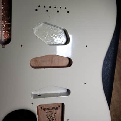 Warmoth Body Tele Strat combo White -USA made image 16
