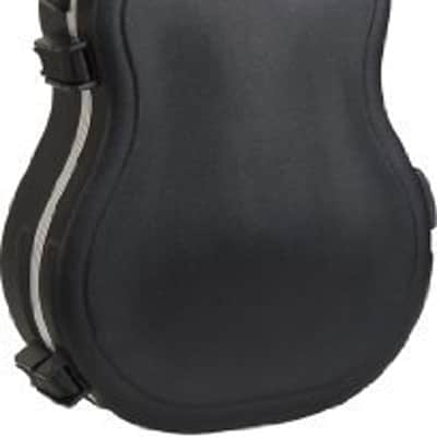 SKB Cases 000-Size Acoustic Shaped Guitar Hardshell Case with Full-Length Neck Support, TSA Latch, Over-Molded Handle, and Accessories Compartment image 2