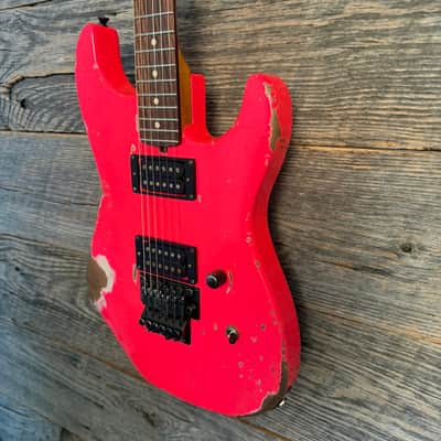 Friedman Cali Aged Guitar - Hot Pink (Medium/Heavy Aging) image 3