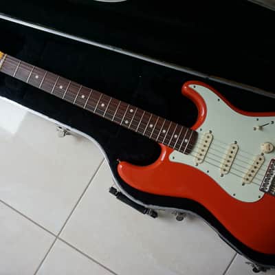 Fender Stratocaster '62 Reissue Fiesta Red Japan MIJ ST62 JD | Reverb