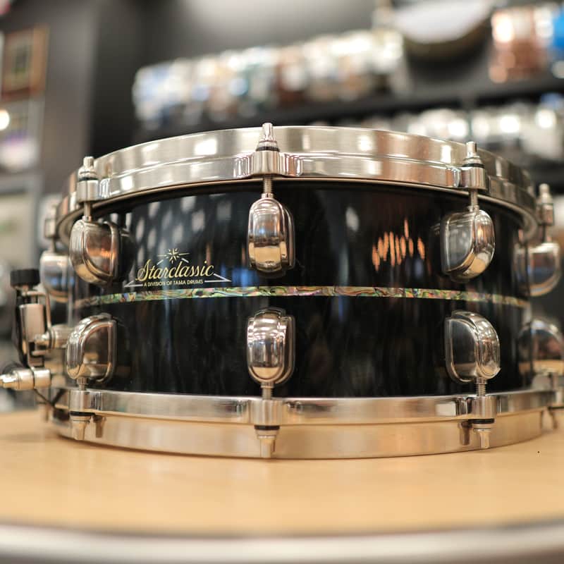 Pre-Owned Tama Limited Edition Starclassic Bubinga Exotix 6x14" (1 of 50) Snare Drum - Midnight Storm Sapele image 1