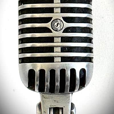 Vintage 1960's Shure 55SW Dynamic Microphone, w/cable & stand, working, Hear it~ image 6
