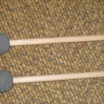 ONE pair new (with packaging) Malletech NR29B Mallets (Xylo / Bell / Miramba Mallets):  Natural Rubber, Hard, 1 & 1/8" Round Dark Grey Heads //  Birch Handles (from around 2019) Made in USA image 10