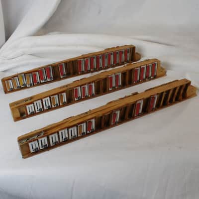 Accordion Part - Lot of 3 Scandalli Treble Reed Blocks from Scandalli Piano Accordion LMH Incomplete image 1