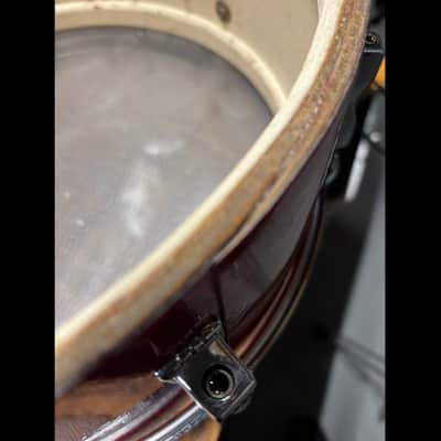 Ludwig Jazzfest 1963 - 5x14 Red Sparkle snare drum image 6