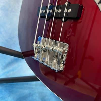 Fender AJB-M Aerodyne Jazz Bass Medium Scale Old Candy Apple Red, MIJ image 14
