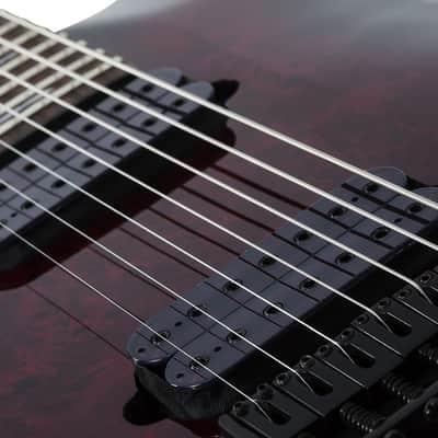 Schecter Omen Elite-7 LH - Black Cherry Burst (2461) image 8