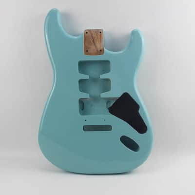 Blue Strat Style Guitar Body Alder Wood image 2