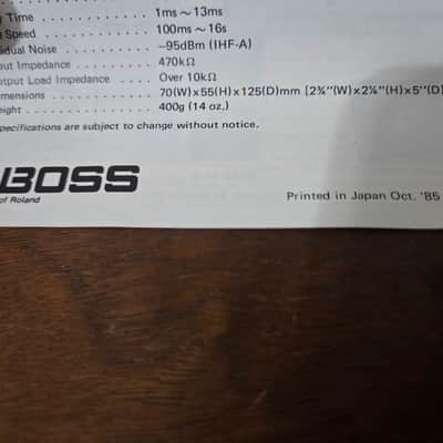 Boss BF-2 Flanger MIJ 1985 "Thanks to the World" image 15
