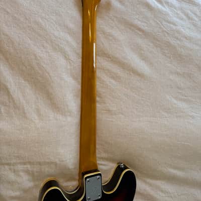 Vintage Univox Custom Coily 330 Style Short Scale Bass Cherry Burst MIJ image 7