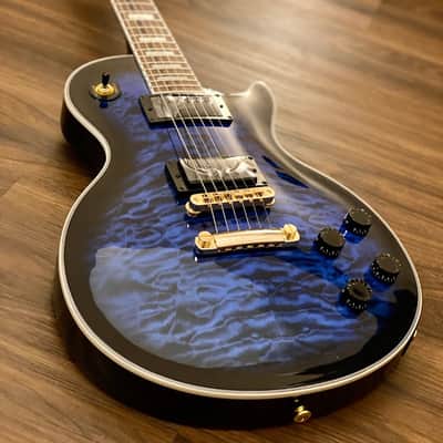 Soloking SLS60QM Deluxe in Black Aqua Burst Nafiri Special Run image 4