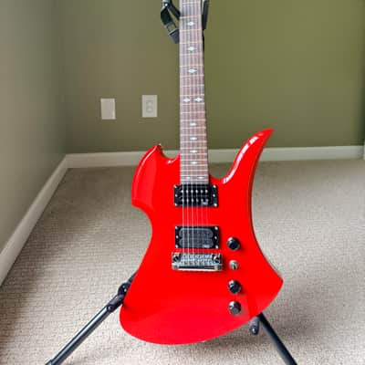 B.C. Rich NJ Retro Mockingbird Ferrari Red w/ Hard Case - KOREA image 1