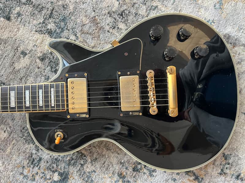 Burny Japanese RLC-60 1980s Custom Black Beauty image 1