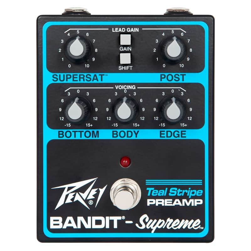 Peavey Bandit Supreme Teal Stripe Preamp image 1