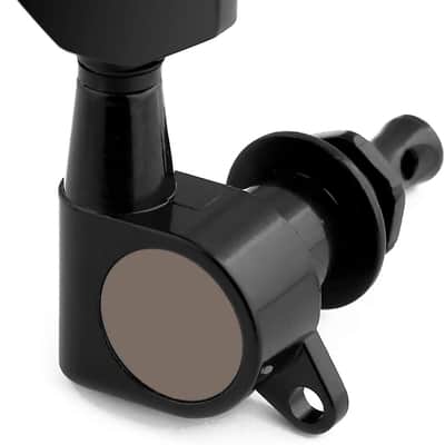 Sealed String Tuning Pegs Tuning Machines Grover Machine Heads Tuners Tuning Keys 6 In Line for Right Handed Acoustic Guitar or Electric Guitar Black. image 6