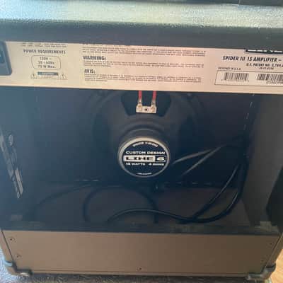 Line 6 Spider III 15 15-Watt 1x8" Digital Modeling Guitar Practice Amp 2006 - 2009 - Black image 4