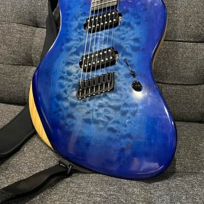 USA Custom 7 String Multiscale Jazzmaster - BKP Juggernauts Baritone Dood Craft Guitars Offset image 3