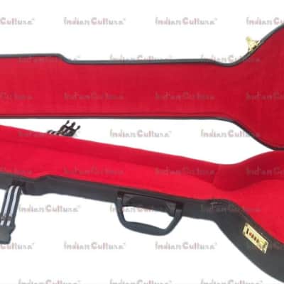 Sitar Electric  Hand Paint Tun Wood Indian Musical String Travel  With Fiber Case 2022 image 7