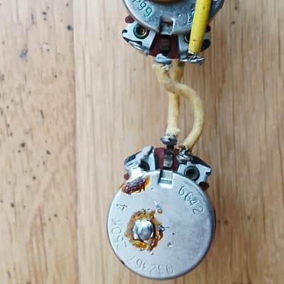 1966 Fender Precision Bass Wiring Harness P Bass 1966 Pots Capacitor Jack output image 2