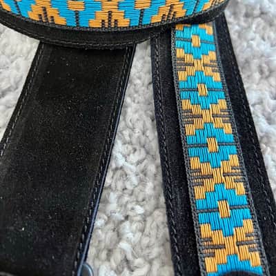 Henry Heller 2" Wide Adjustable Peruvian Guitar Strap, Made in Peru #HP-2BLK-03 image 2