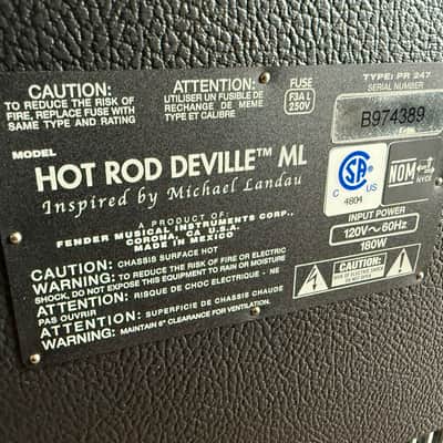 Fender Hot Rod DeVille ML (Michael Landau Signature) 2x12 - Fresh Pro Re-Tube & Bias (Local Pickup Only) image 8