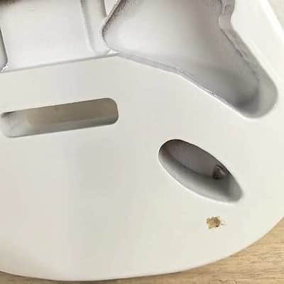 Poplar Wood White Strat Guitar Body image 2