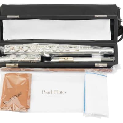 Pearl Flute Quantz 665 Series Offset-G/C-Footjoint/Split-E/Closed Hole/Vigore 3K Gold Lip Gold Lip-Plate, C-Sharp Trill Key, and D-Sharp Roller +CASE | +2-Day | Dealer image 1