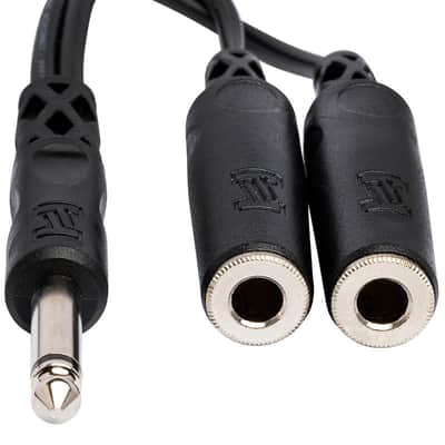 HOSA YPP-111 Y Cable, 1/4 In TS To Dual 1/4 In TSF image 4