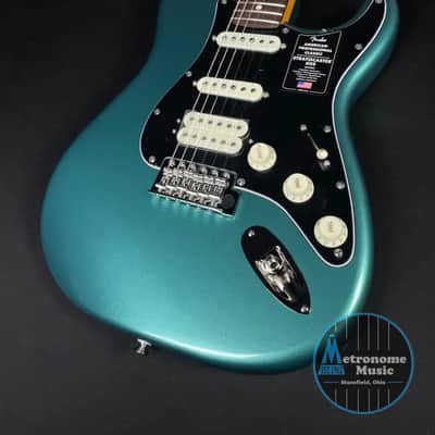 Fender American Professional Classic Stratocaster - HSS, Faded Sherwood Green Metallic image 1