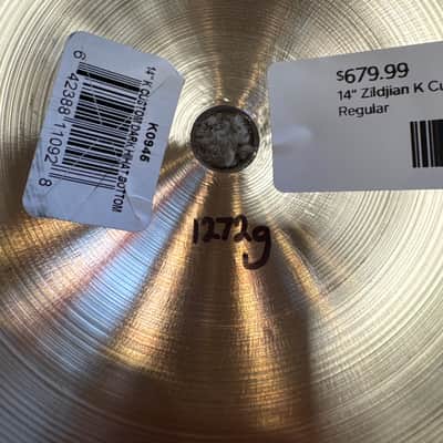 Zildjian 14" K Custom Dark Hi-Hat Cymbals (Pair) 1995 - Present - Traditional image 9