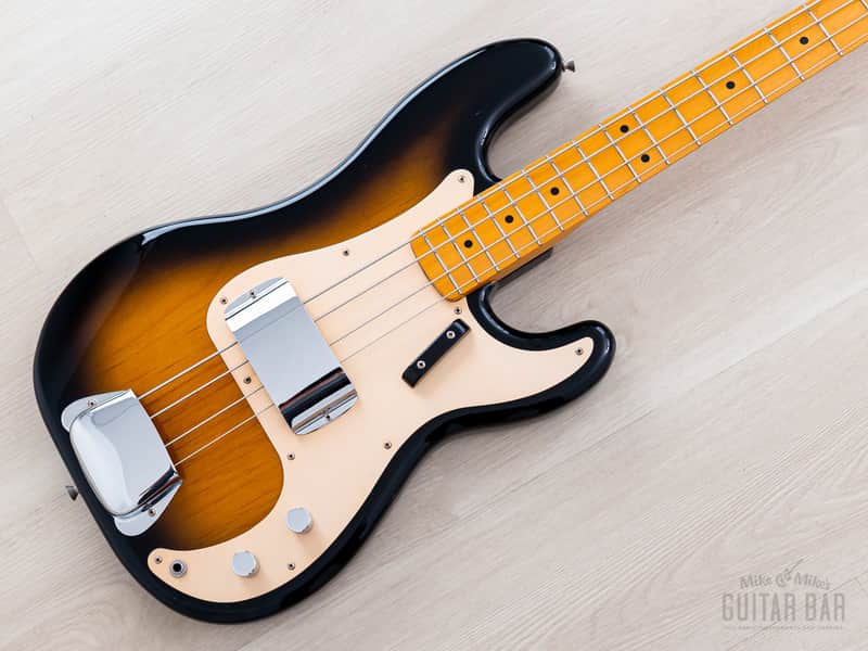 2000 Fender Precision Bass '57 Vintage Reissue PB57-70US Suburst Gold Guard w/ USA Pickup, Japan CIJ image 1