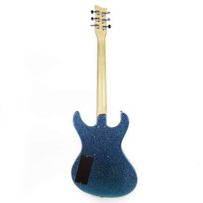 Used Danelectro Hodad Electric Guitar in Blue Sparkle image 4