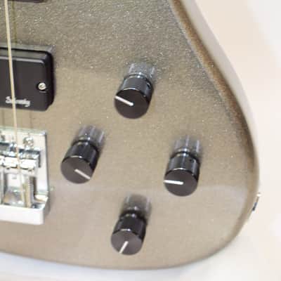 Sadowsky MetroExpress Modern 5-String Bass Guitar, Maple Fingerboard, Silver Metallic w/ Bag image 6