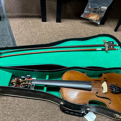Used Vintage Early 1900s Strad Copy 4/4 full size Violin w/ case image 1