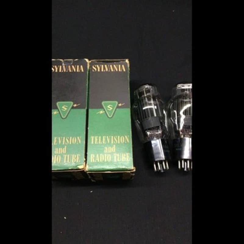 NOS NIB PAIR SYLVANIA 6AS7G Black Plate D Getter Amplifier VACUUM TUBES S.9754 image 1