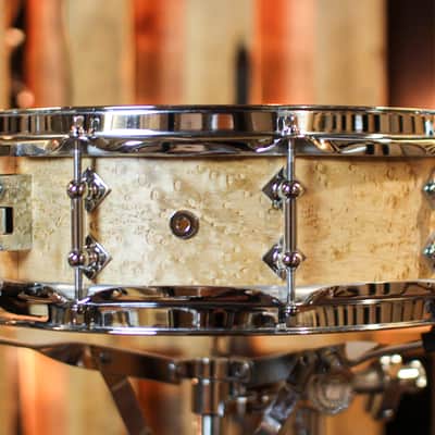 Craviotto 4.5x14 Private Reserve Figured Birdseye Maple Satin Oil Snare Drum image 2