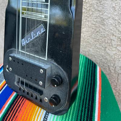 Airline / Valco Lap Steel Guitar 1960s - Black image 5
