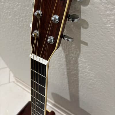 Yamaha FG-365SII 1983 - gloss natural finish on a solid spruce top and a three-piece rosewood back and sides image 8