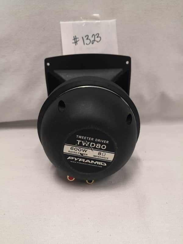 Kit Set Pour Pyramid Tw18 2 Super Tweeters Gris De 150 Watts Rms Et 300