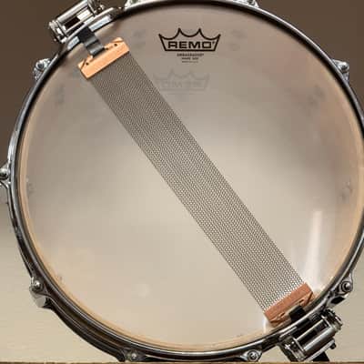 1980's Tama Artwood 6.5" x 14" Piano Black Lacquer Snare Drum image 12